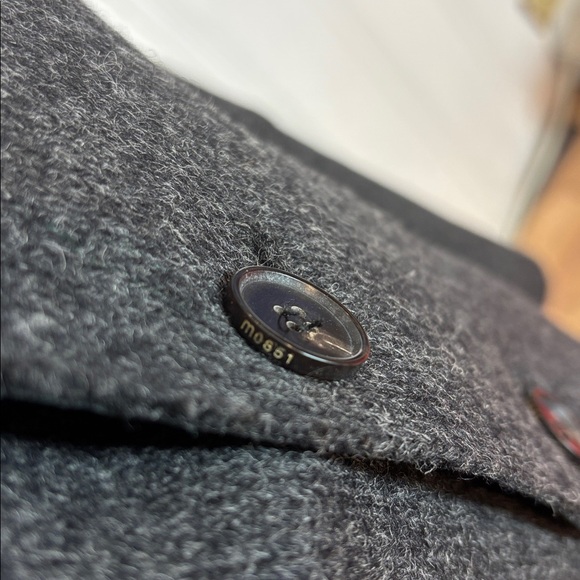 🖤 M0851 Wool Blend & Leather Coat – Made in Canada - Size Medium - Picture 6 of 12